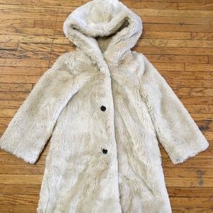 Teddy mid length coat